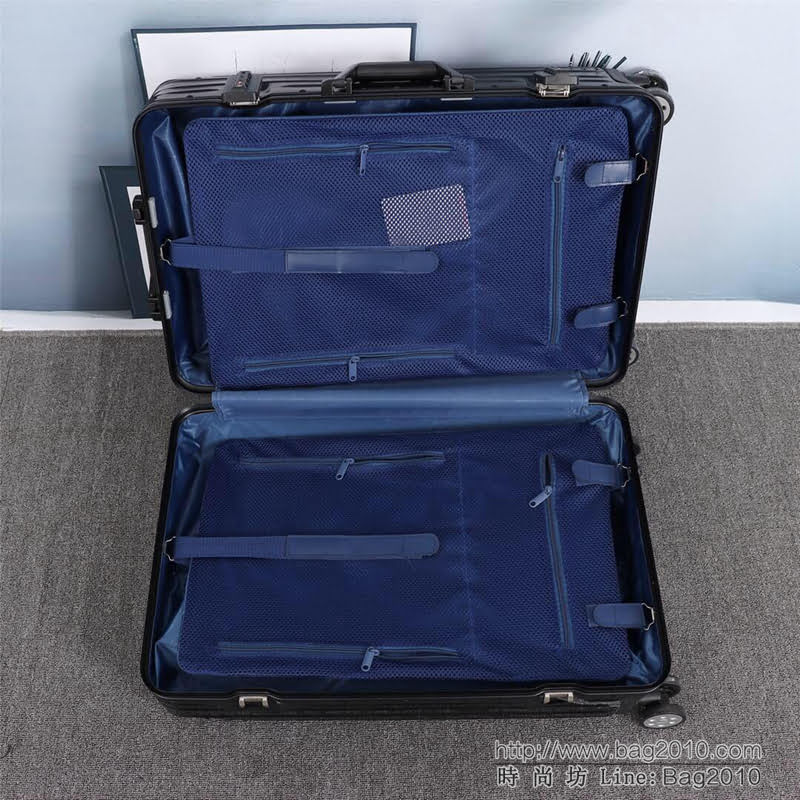潮牌Suprmem聯名rimowa日默瓦 專櫃雙排萬向靜音飛機輪 航空7系鋁合金 拉箱/拉杆箱  xbt1126